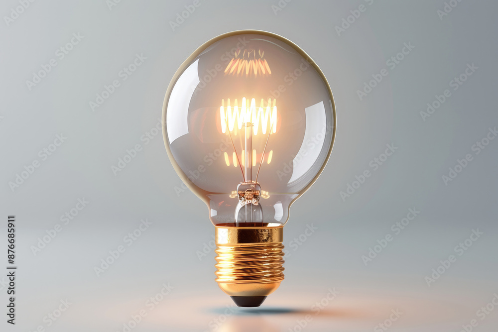An incandescent lamp on the desktop An incandescent lamp on the desktop