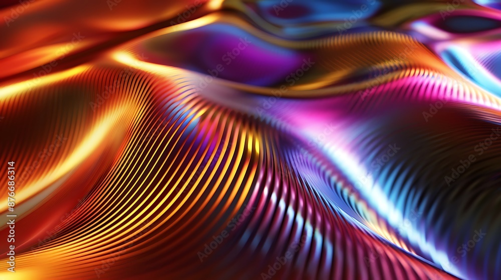 Obraz premium Dynamic gradient lines background