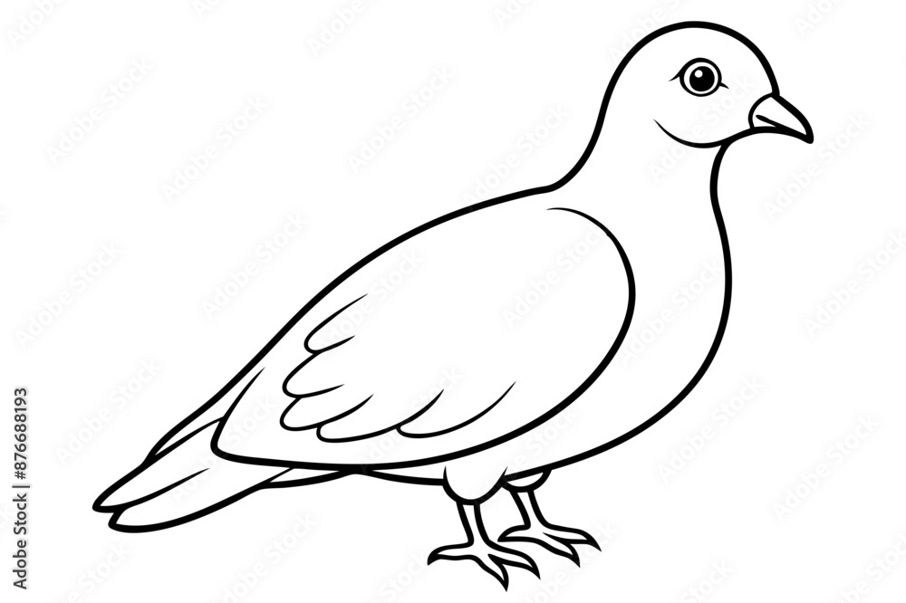 Dovekie icon vector line art illustration Dovekie icon vector line art illustration