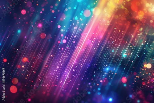 Electric Nights. Dynamic rave background concept