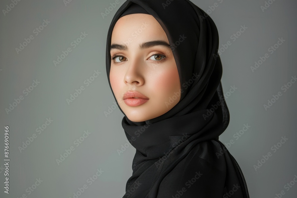 Portrait of a Young Woman Wearing a Hijab Portrait of a Young Woman Wearing a Hijab