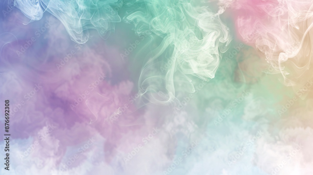 Abstract Smoke Swirls with Pastel Colors Abstract Smoke Swirls with Pastel Colors