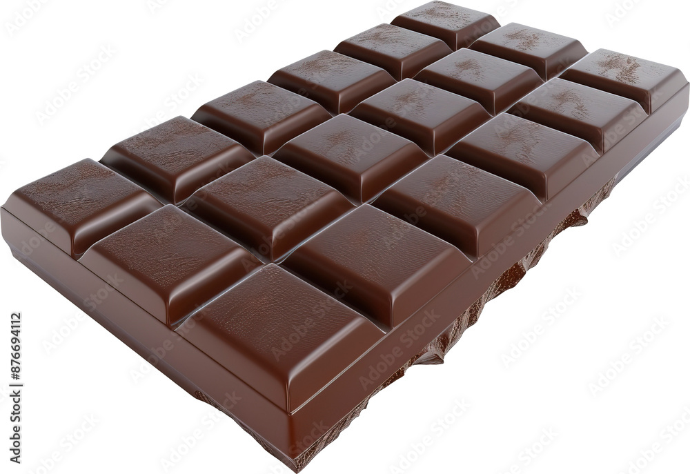 Chocolate bar isolated on transparent background. PNG Chocolate bar isolated on transparent background. PNG