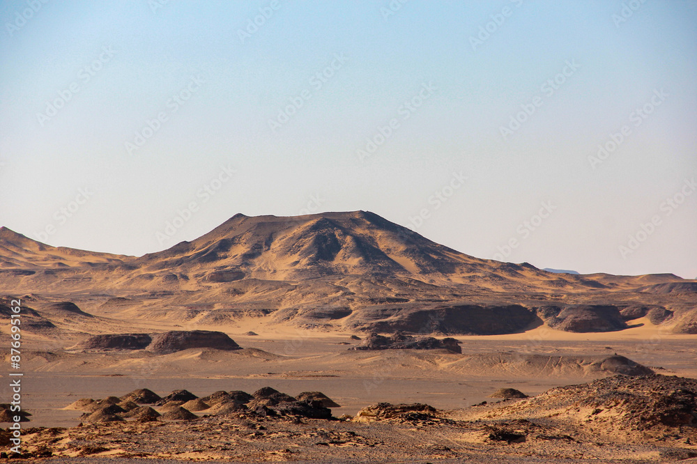 Fototapeta premium black and white desert, Egypt