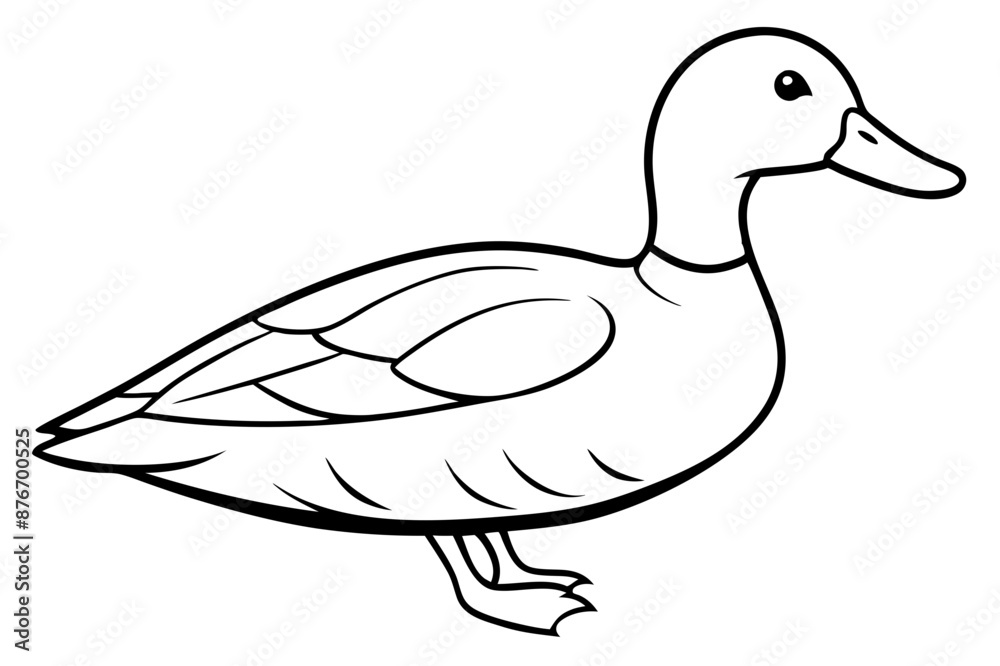 Obraz premium duck vector icon isolated on white background