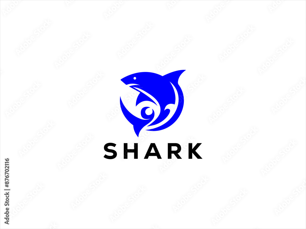The logo features a sleek, stylized shark, captured either with a dynamic, forward moving pose to suggest speed and strength. The logo features a sleek, stylized shark, captured either with a dynamic, forward moving pose to suggest speed and strength.