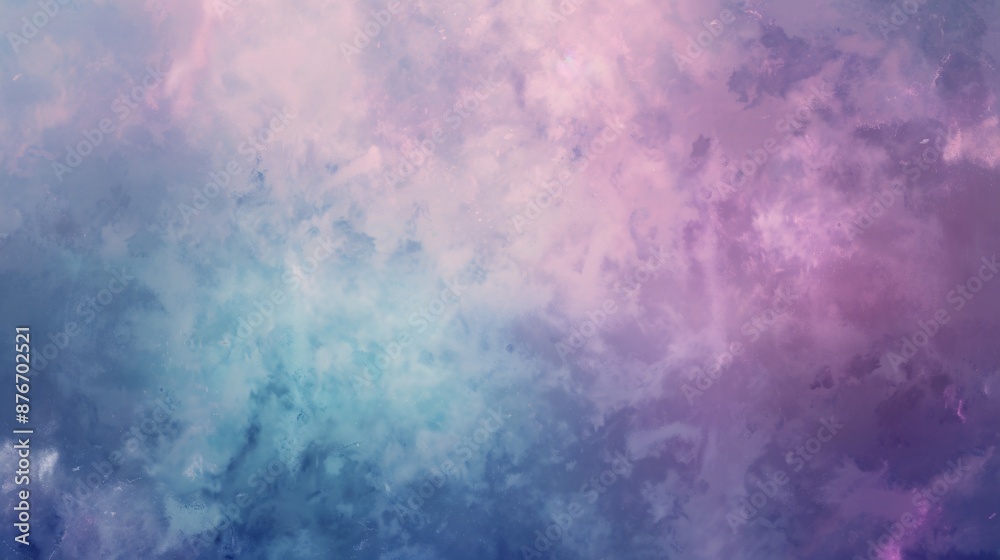 Obraz premium Abstract Watercolor Sky with Pink and Blue Hues