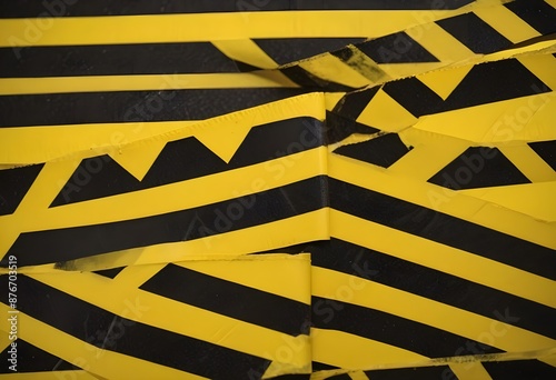 Wallpaper Mural hazard warning tape Torontodigital.ca