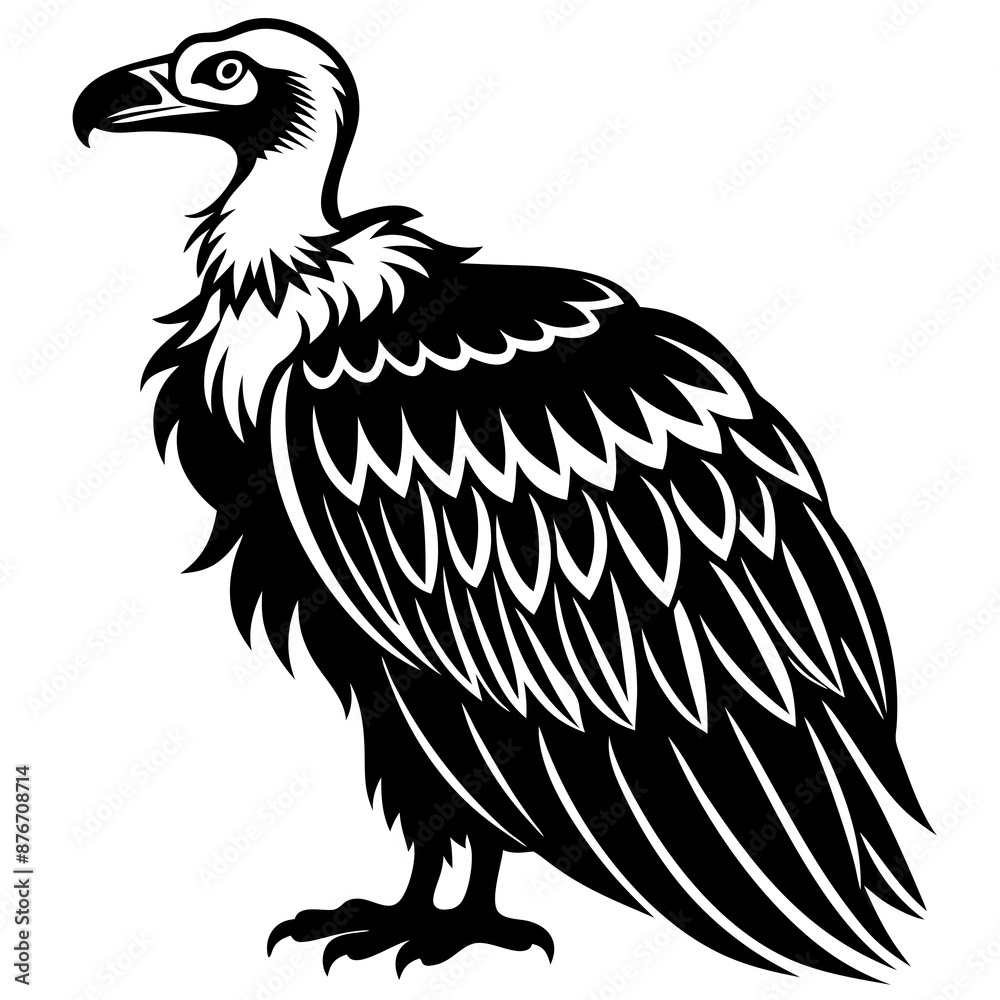 vulture isolated on white background vulture isolated on white background