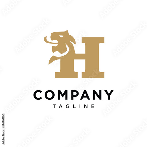 Wallpaper Mural Letter H Lion Elegant Logo icon vector template Torontodigital.ca