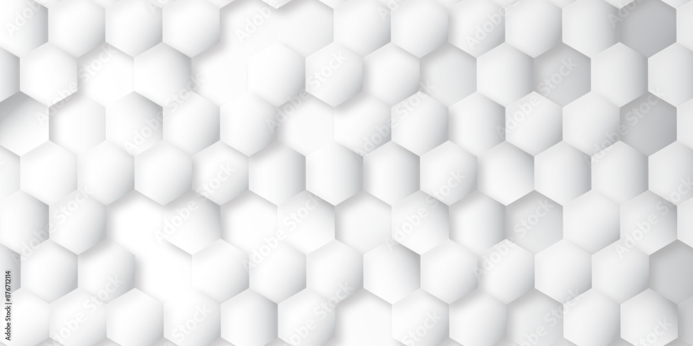 Abstract white background with hexagons. Abstract hexagon polygonal pattern background vector. seamless bright white Pattern with hexagons illustration of a honeycomb. Futuristic surface . Abstract white background with hexagons. Abstract hexagon polygonal pattern background vector. seamless bright white Pattern with hexagons illustration of a honeycomb. Futuristic surface .