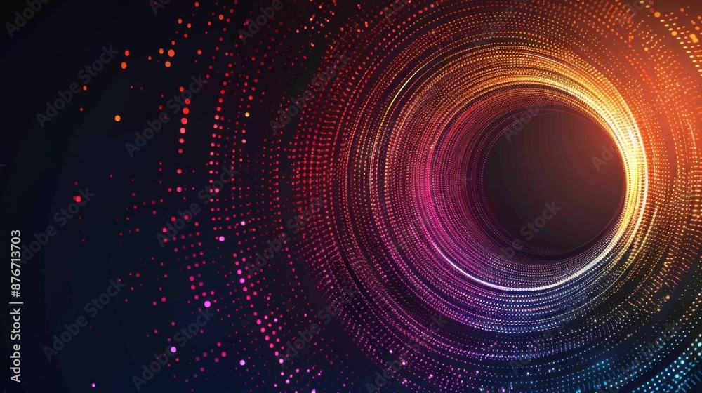 Obraz premium abstract geometric background. oval thin lines