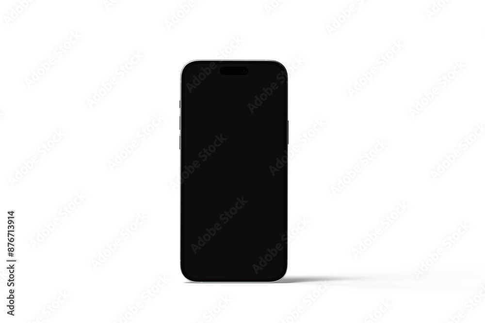 Mobile front view for mockup blank Mobile front view for mockup blank