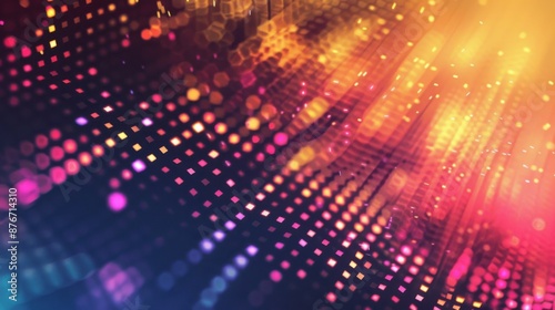 Wallpaper Mural abstract geometric background. oval thin lines Torontodigital.ca