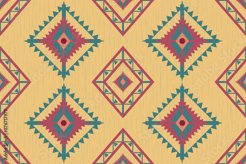 Abstract Ethnic Art, ikat, Tribal Seamless Patterns, Fabric Patterns, Clothing, Prints, Pattern, Jewelry, Aztec Geometric Art, Covers, Folk Embroidery, Carpet Design, Wallpaper, Wrapping, Fabric.