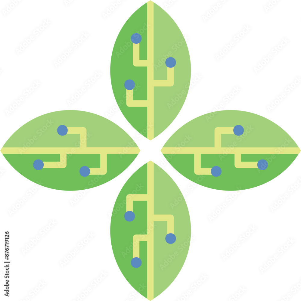 Obraz premium Nano Leaf Icon