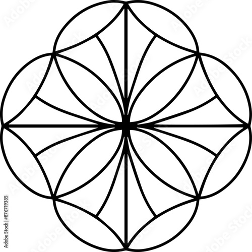 Vintage abstract with arabesque for fabric design. Arabian ornament. Floral element vector. White background.