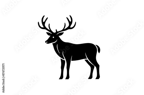 deer silhouette vector illustration © bizboxdesigner