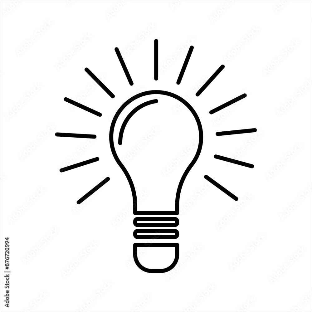 Solution symbol, light icon, idea Solution symbol, light icon, idea