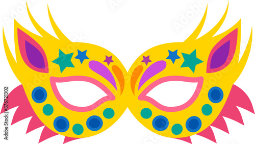 colorful carnival mask illustration
