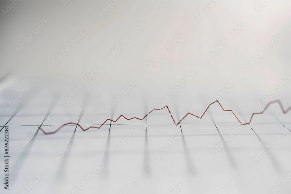 Market growth line graph on a neutral, clean backdrop, minimalistic. Market growth line graph on a neutral, clean backdrop, minimalistic.