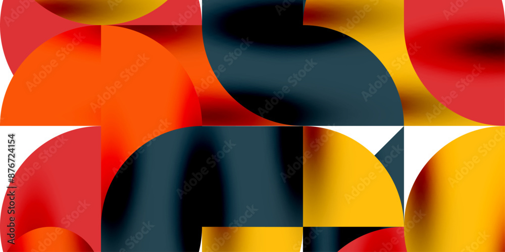 Tech minimal circular shapes geometric art. Vector modern circles Tech minimal circular shapes geometric art. Vector modern circles