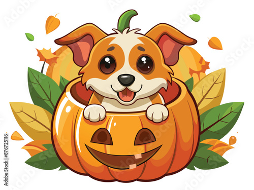 Spooky Pawsome: Norwegian Lundehund Puppy Halloween Excitement