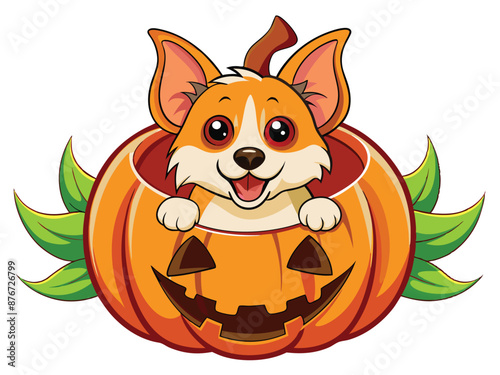 Spooky Pawsome: Norwegian Lundehund Puppy Halloween Excitement