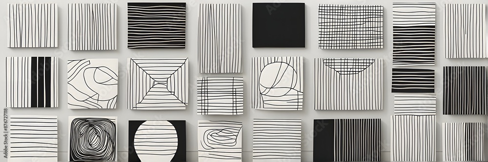 abstract minimalist mid century vector set with hand drawn geometric elements abstract minimalist mid century vector set with hand drawn geometric elements