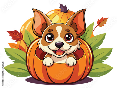 Spooky Pawsome: Norwegian Lundehund Puppy Halloween Excitement