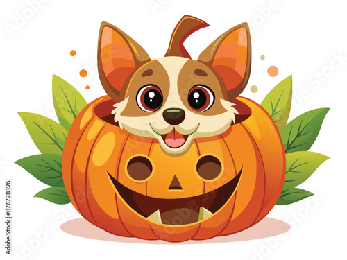 Spooky Pawsome: Norwegian Lundehund Puppy Halloween Excitement