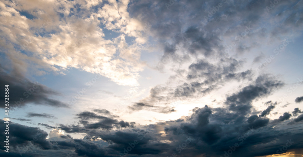 colorful dramatic sky with cloud at sunset colorful dramatic sky with cloud at sunset