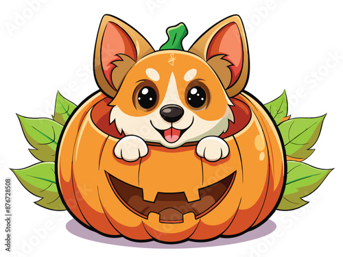 Spooky Pawsome: Norwegian Lundehund Puppy Halloween Excitement