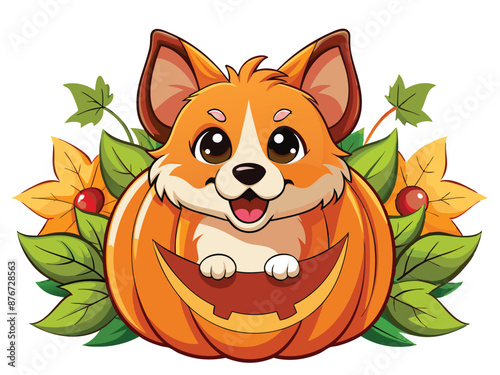 Spooky Pawsome: Norwegian Lundehund Puppy Halloween Excitement