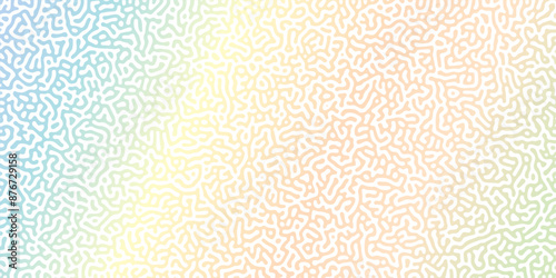 Abstract Reaction-diffusion Turing pattern natural texture pastel gradient color scheme. Linear design with biological shapes. Organic lines Memphis. abstract truing organic wallpaper design, vector.	