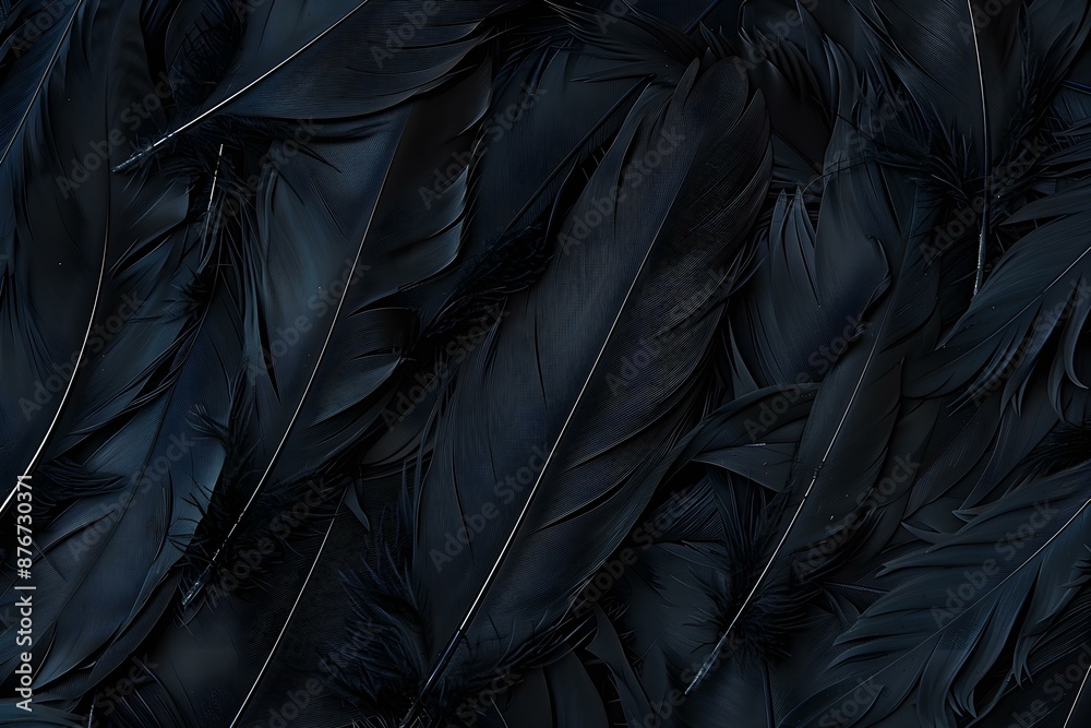 Dark Elegance: Feathered Texture