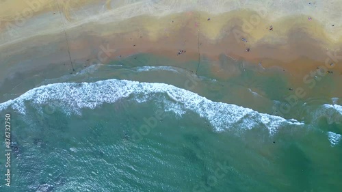 Rushikonda Beach Aerial View Visakhapatnam. photo