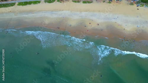 Rushikonda Beach Aerial View Visakhapatnam. photo