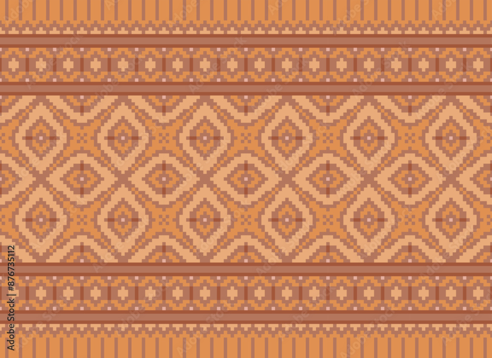 Peruvian American Indian pattern tribal ethnic motifs geometric seamless vector fabric background Peruvian American Indian pattern tribal ethnic motifs geometric seamless vector fabric background