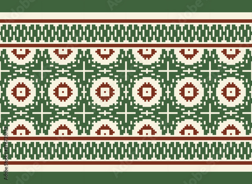 Peruvian American Indian pattern tribal ethnic motifs geometric seamless vector fabric background