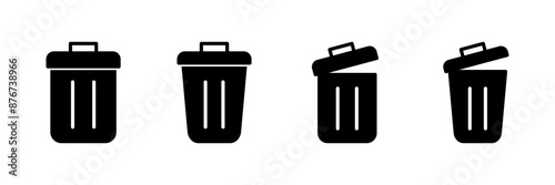 Wallpaper Mural Trash icon vector isolated on white background. trash can icon. Delete icon vector Torontodigital.ca