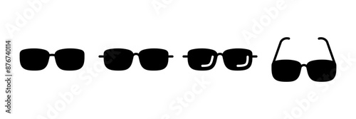 Glasses icon vector isolated on white background. Stylish Eyeglasses. Glasses vector. Optical concept