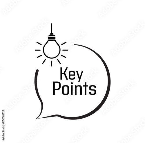 key points text on white background