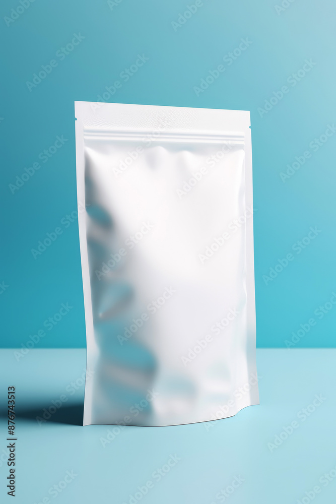 generated illustration White paper zipper bag packaging. generated illustration White paper zipper bag packaging.