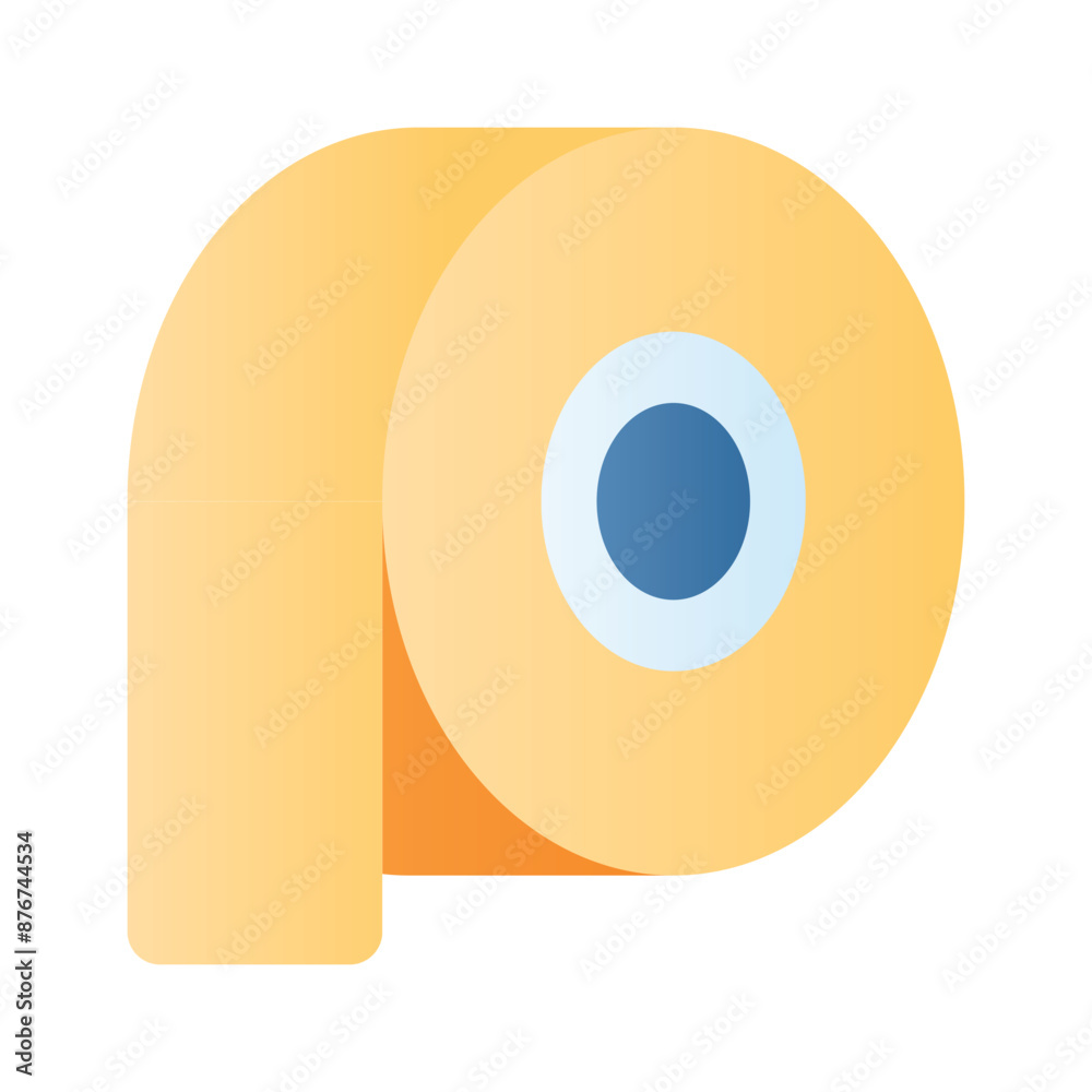 A creative adhesive tape icon, suitable for indicating sealing, sticking, or repairing functions A creative adhesive tape icon, suitable for indicating sealing, sticking, or repairing functions