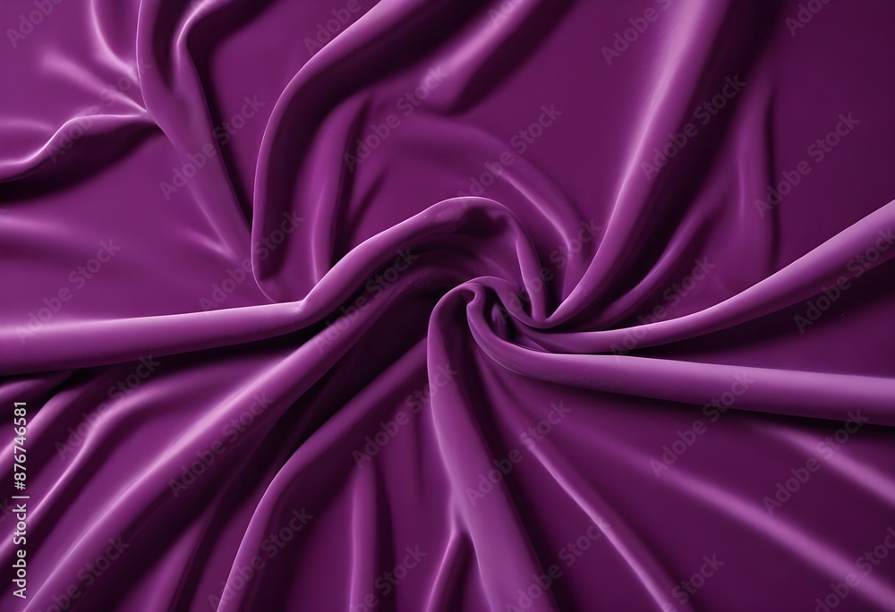 Obraz premium deep purple satin velvet wavy drapery texture sample background