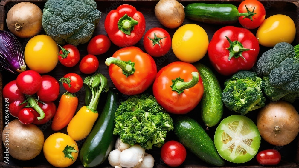 Fresh Harvest Spectrum, A Mosaic of Nature's Palette Fresh Harvest Spectrum, A Mosaic of Nature's Palette