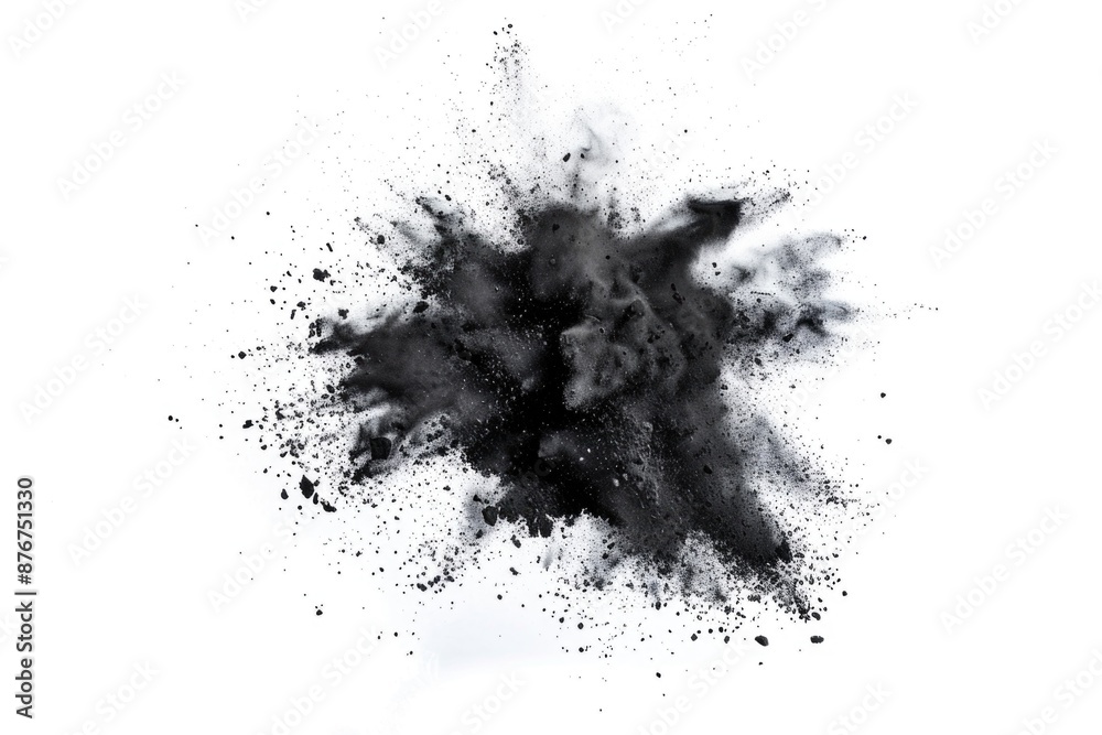 A close-up shot of a dust cloud with dramatic lighting A close-up shot of a dust cloud with dramatic lighting