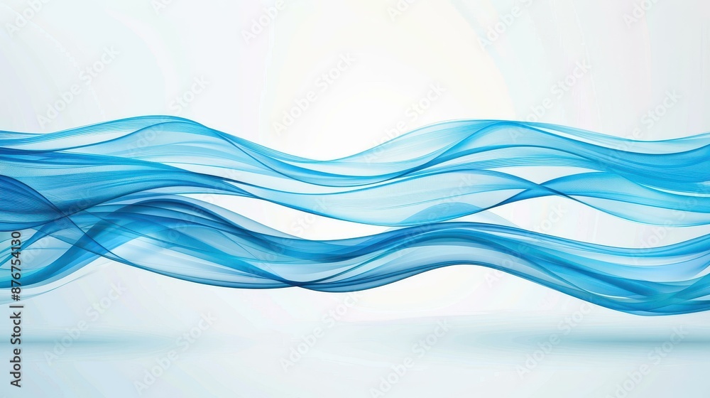 Engaging vector design of a blue wave symbolizing water in an abstract concept. Engaging vector design of a blue wave symbolizing water in an abstract concept.