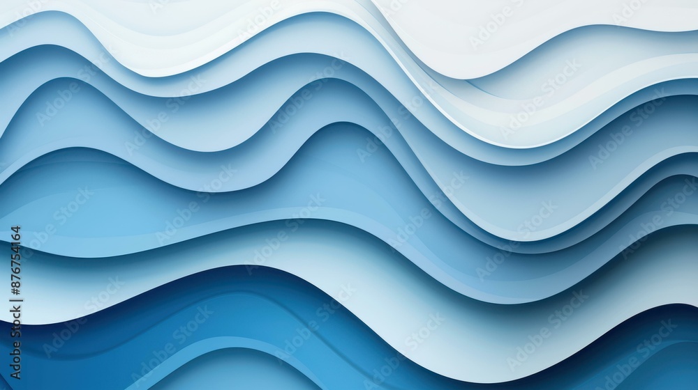 Fototapeta premium Minimalistic blue gradient design for websites. Abstract background with a blurred effect for landing pages. Creative and colorful graphic vector.